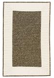 Colonial Mills Outer Border Braided 4 Octagon chocolate Area Rug