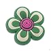 Blume - flower grün pink weiss, style your Crocs fun Clips