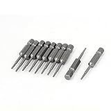 uxcell 六角ドライバービット 　ハンドツール　六角シャンク　6.35mm*50mm　10個入り