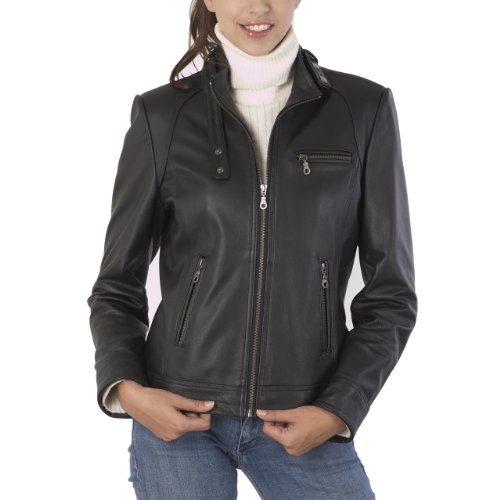 Cruzer Women's Cowhide Leather Motorcycle Jacket - Misses & Petite