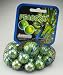 Mega Marbles - PEACOCK MARBLES NET (1 Shooter Marble, 24 Player Marbles & 2 Display Rings)