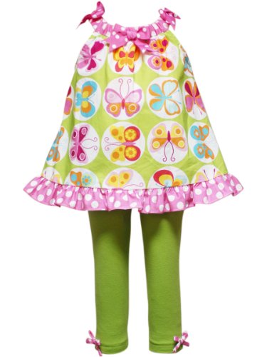 Rare Editions Girls 2-6X Butterfly Print Legging Set