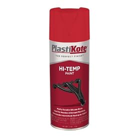 PlastiKote HP-13 Red Hi-Temp Paint - 11 Oz.