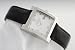 Oskar Emil St Petersburg ladies watch with black leather strap with genuine diamonds