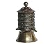 Tabletop Buddhist Prayer Wheel From Nepal, Brass and Copper with Om Mani Padme Hum Ma...