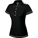 adidas Women's Short Sleeve 3 Stripe Mesh Polo