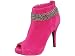 Reneeze SONIA-2 Suede Upper Women's High-Heels Ankle Boots - Fuchsia, Size 9