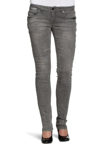 VERO MODA Damen Hose 10071671, Gr. 28/34, Grau (DENIM) Preisvergleich