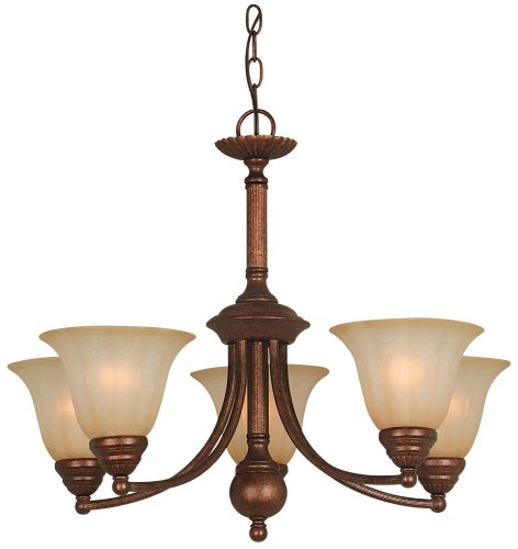 Hardware House 543645 Madrid 25-by-20-Inch Chandelier, Antique Bronze