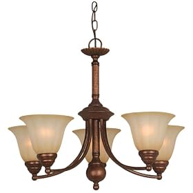 Hardware House 543645 Madrid 25-by-20-Inch Chandelier, Antique Bronze by Hardware House