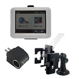 GPS car holder + clear 3.5 inch silicon skin case + AC Home / DC Car Power Converter for Garmin nuvi 200