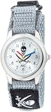 MC Kinder-Armbanduhr Piratenoptik Textil- Klettband 50124