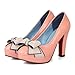 Charm Foot Womens Platform High Heel Pumps With Bows