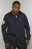 LRG - LRG The Real Them In Long Sleeve Woven Shirt in Navy,Buttondown Shirts for Men