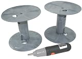 Stor'emTM Cord Organizer Powered Spooler Perfect for Holiday Lights. Battery Operated Drill Included.