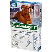 Bayer Advantage II Blue 4-Month Flea Control for Dogs 55+ lbs.