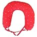 Kirschkern Nackenh�rnchen zur W�rmebehandlung/ rot mit Bl�mchendruck (37x33 cm)
