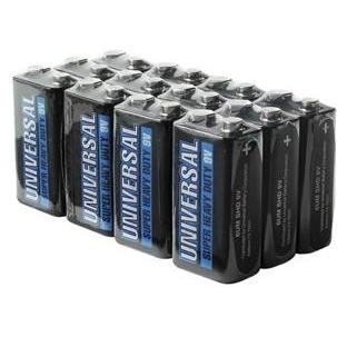 UNIVERSAL BATTERY D5326/D5926 Super Heavy-Duty Battery Value Box (9V 12-pk)