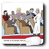 Rich Diesslins Funny General - Editorial Cartoons - Church Usher Gets Carried Away During the Offering - Mouse Pads