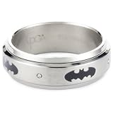 DC Comics Batman Mens Stainless Steel Spinner