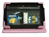 PINK iPearl mCover® Leather Cover Case for Amazon Kindle Fire Tablet with 7" Full Color Multi-touch Display