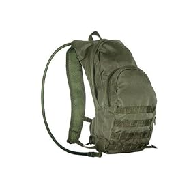 Military Green Overland Color (Camelbak Style) Hydration Pack Backpack 2.5 Liter (84oz) Bladder for Cycling, Moutain Biking, Snowboarding, Hiking, and Great Outdoors