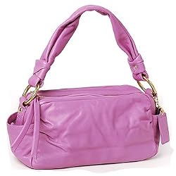 Coach Leather Parker Shoulder Zip Bag Tote 13442 Pink