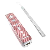 Controller Sticker w/ Wrist Strap for Nintendo Wii, Red Honeycomb