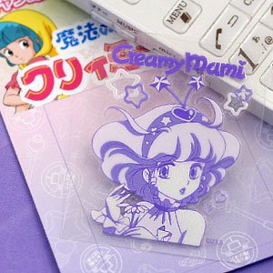魔法の天使『クリィミーマミ《マミ04/パープル》』蒔絵シール☆アニメキャラクターケータイアクセサリー通販☆