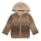 Rocha.John Rocha-Baby's brown dip dye knitted hoodie-3-6 months