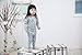 Vaenait Baby Kids Girls 2pcs Long Sleeve Pajama Sleepwear Set Long Lacy Blue