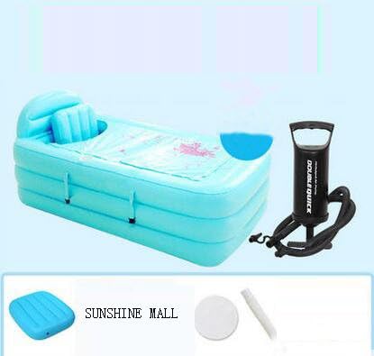 Folding bathtub, Portable bathtub, Plastic bathtub ,Spa bathtub, Massage bathtub.Inflatable tub4888 (Blue)