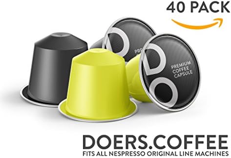 40 Count Nespresso Compatible Capsules - RICH DARK ESPRESSO by DOERS Coffee - Nespresso Pods Alternative - 100% Compatible with Original line Machines (Gotham Bella, 40 Capsules)