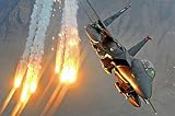 F-15E Strike Eagle (Launching Heat Decoys) Art Poster Print - 11x17