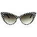 zeroUV® - Polka Dot Cat Eye Womens Mod Fashion Super Cat Sunglasses