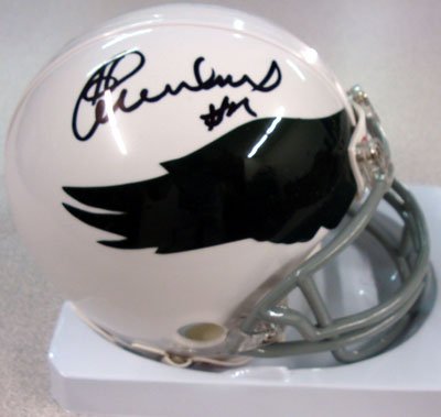 Harold Carmichael Autographed Philadelphia Eagles White Mini Helmet PSA/DNA