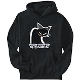 Hoodie Mens Black  Pussy whipped by my Ragdoll  Cats