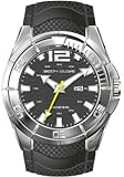 Big H2-Oh, Black Dial, Steel Case, Black Rubber Strap