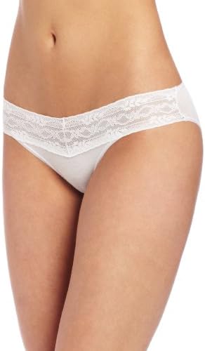 Felina Women's Luscious Bikini Panty, White, Small