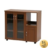 ファミリー キッチンカウンター90 ブラウン FA-9083BR
