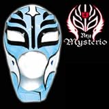 REY MYSTERIO LIGHT BLUE MASK KID SIZED REPLICA WRESTLING MASK