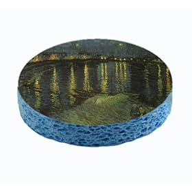  Fine Art Vincent Van Gogh Starry Night on the Rhone Unique Kitchen Sponge