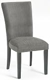 Roma Parson Dining Chair in Pewter (Set of 2)