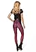 Ensasa Women's Spring Floral Printed Slim Pants Workout Tights Leggings