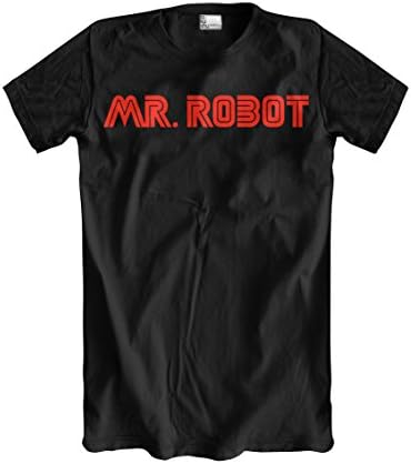 Mr. Robot T-Shirt (Elliot Alderson) Hacker (Large, Black)