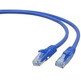 V7 CAT5e Snagless Molded Networking Ethernet Patch Cable RJ45 Male to Male, (1-Foot) (V7N3C5E-01F-BLUS) - Blue