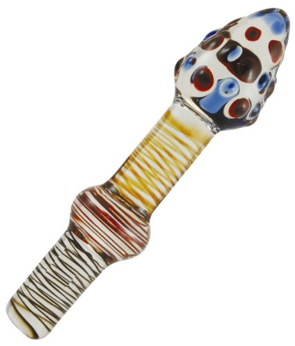 The Festiva Hand-Blown Nubbed Glass Dildo