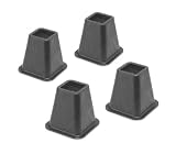 Whitmor 6511-3349-BLK Bed Risers 4 Count Black