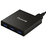 Protronix USB 3.0 Powered 4-Port Hub with USB Cable and Adapter (USB 2.0 Compatible)