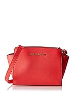 Michael Kors Bandolera Selma Mini Saffiano Crossbody (Rojo)